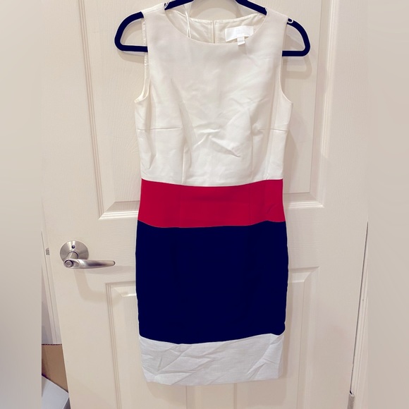 Hugo Boss Dress Colorblock Sheath - Picture 1 of 8